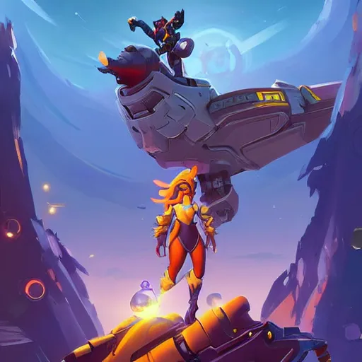 Prompt: space ship castle fantasy art overwatch and heartstone Video game icon, 2d game art gta cover , official fanart behance hd artstation by Jesper Ejsing, by RHADS, Makoto Shinkai and Lois van baarle, ilya kuvshinov, rossdraws