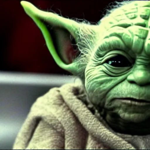 Image similar to a film still of donald trump a as yoda realistic, detailed