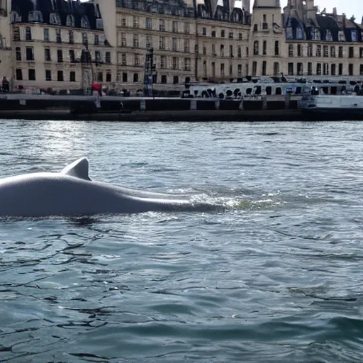 Prompt: beluga in seine