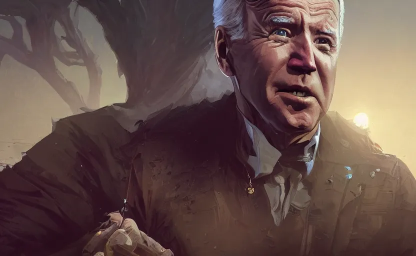 Image similar to highly detailed portrait of joe biden as a corpse, in gta v, stephen bliss, unreal engine, fantasy art by greg rutkowski, loish, rhads, ferdinand knab, makoto shinkai and lois van baarle, ilya kuvshinov, rossdraws, tom bagshaw, global illumination, radiant light, detailed and intricate environment