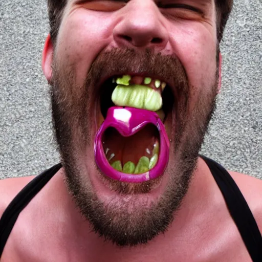 Image similar to guy with snake tongue