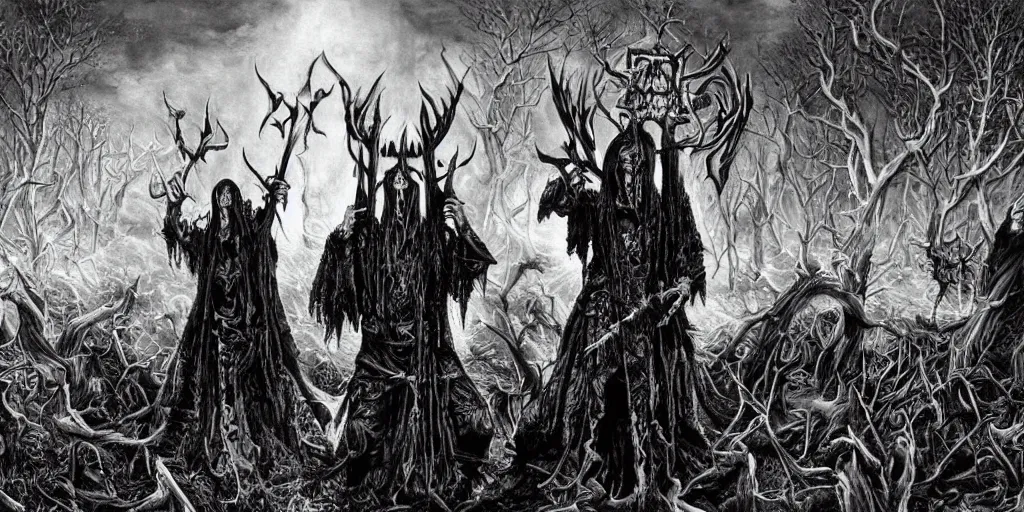 Image similar to and on the 8th day god granted black metal to the earth