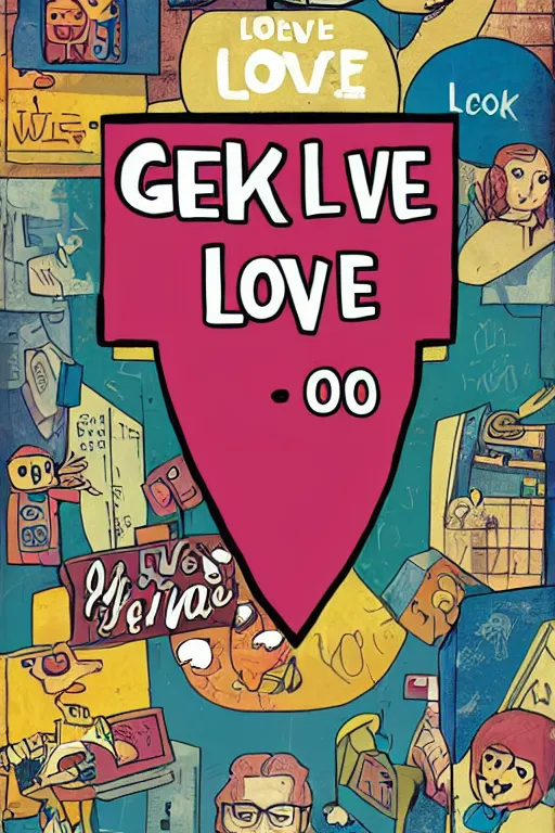 Prompt: geek love book cover