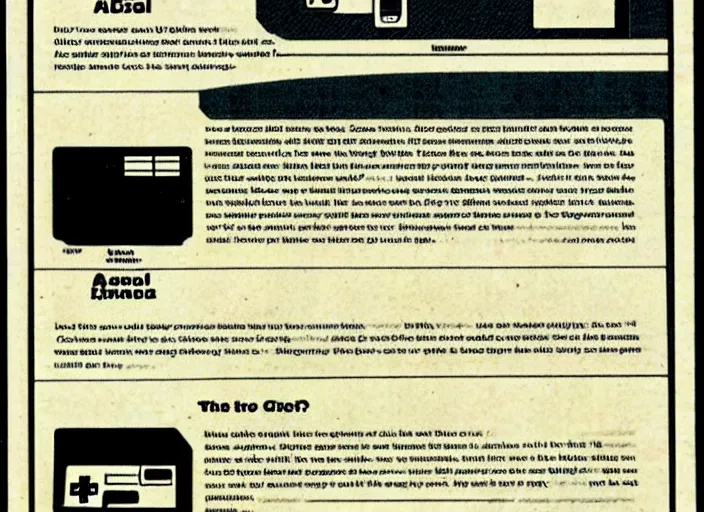 Prompt: a page form an nes manual