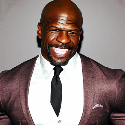 Prompt: terry crews in a salsa dress