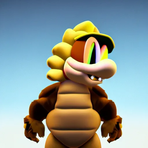 Prompt: Kanye West Koopa Troopa, UHD, hyperrealistic render, highly detailed, 4k, artstation