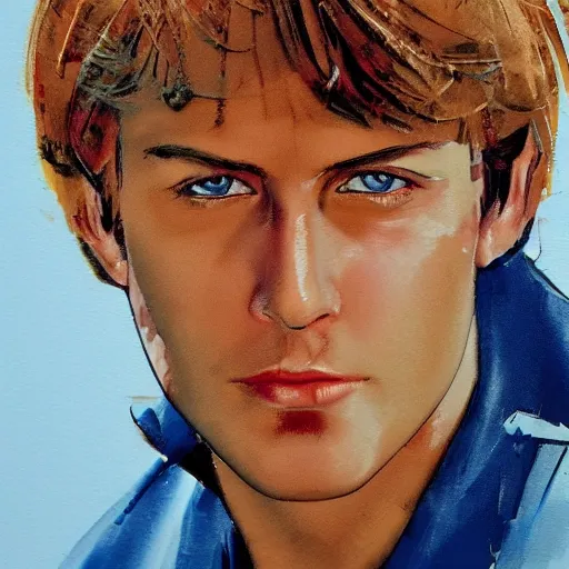 Image similar to photorealistic picture, by bob peak and alex ross, jakarta undercover, gouache and wash paints, fine details, fine intricate, fine facial proportionate, fine body proportionate, fine fix broken line, fine fix duplicate line, fine background proportionate, smooth focus, sharp details, bokeh, 4 k, fine 5 k details