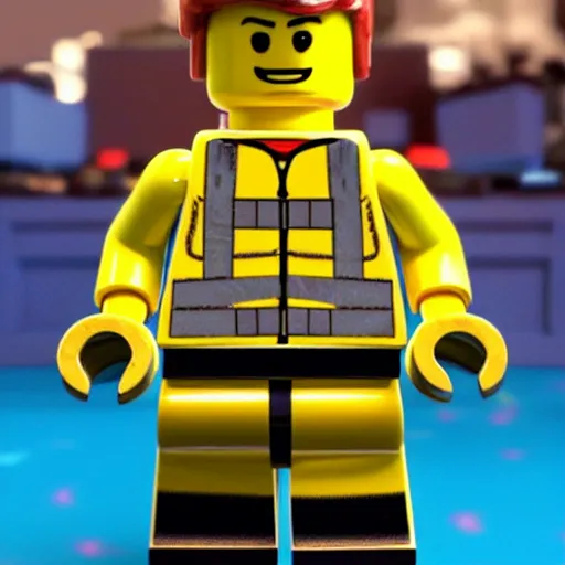Prompt: emmet from the lego movie