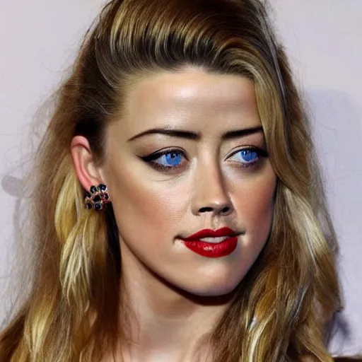 Image similar to a [ gourd ] carved shaped to look like ( amber heard ) face hybrid intercross