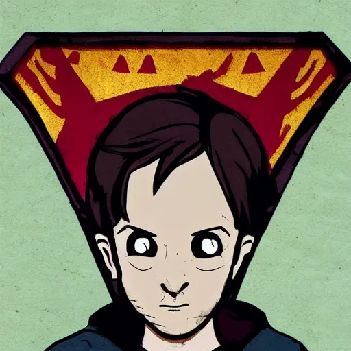 Image similar to Elijah Wood as a character in Gravity Falls