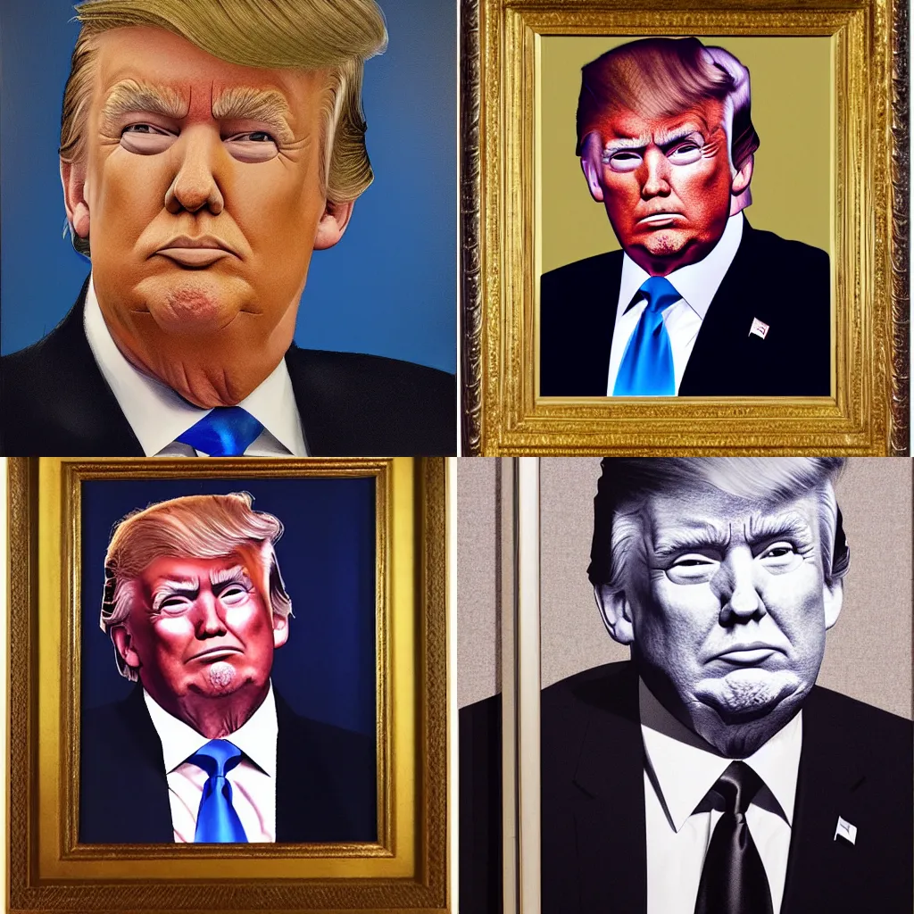 Prompt: award winning portrait of Donald J Trump