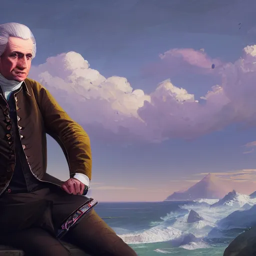 Image similar to highly detailed portrait, george washington, in gta v, stephen bliss, unreal engine, fantasy art by greg rutkowski, loish, rhads, ferdinand knab, makoto shinkai and lois van baarle, ilya kuvshinov, rossdraws, tom bagshaw, global illumination, radiant light, detailed and intricate environment