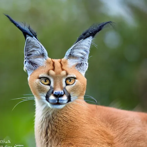 Image similar to artistic professional photograph of a Caracal swimming