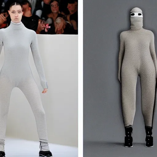 Prompt: innovative clothing design, by balenciaga, yeezy