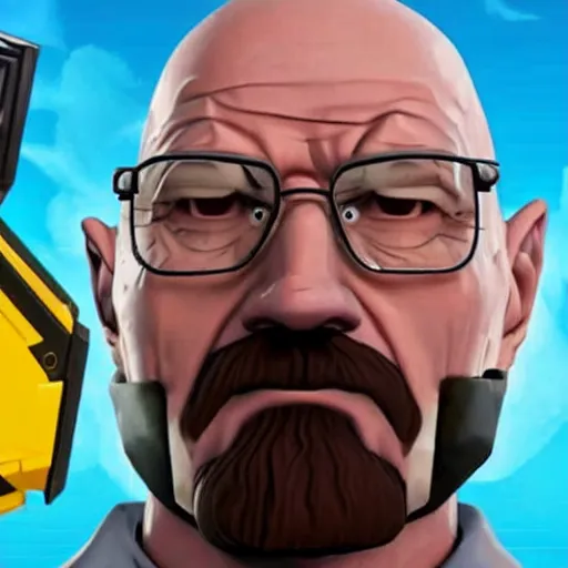 Image similar to walter white in fortnite