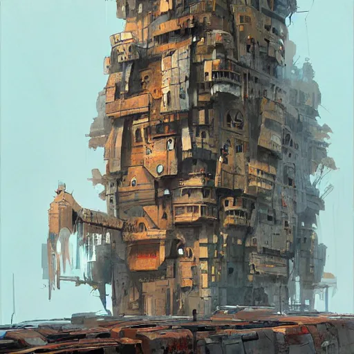 Image similar to an incredible mega structure building by ian mcque
