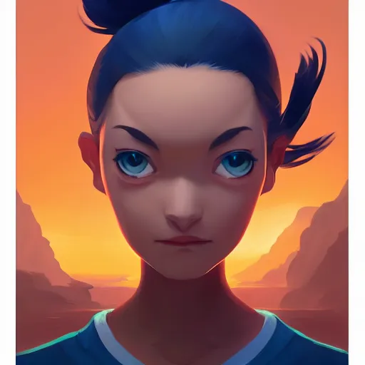 Image similar to face icon stylized minimalist mash, loftis, cory behance hd by jesper ejsing, by rhads, makoto shinkai and lois van baarle, ilya kuvshinov, rossdraws global illumination