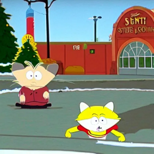 Prompt: tom and jerry in south park