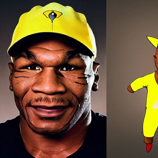 Image similar to Portrait of Mike tyson as Pikachu