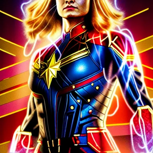 Prompt: orlando bloom as captain marvel, artstation hall of fame gallery, editors choice, #1 digital painting of all time, most beautiful image ever created, emotionally evocative, greatest art ever made, lifetime achievement magnum opus masterpiece, the most amazing breathtaking image with the deepest message ever painted, a thing of beauty beyond imagination or words