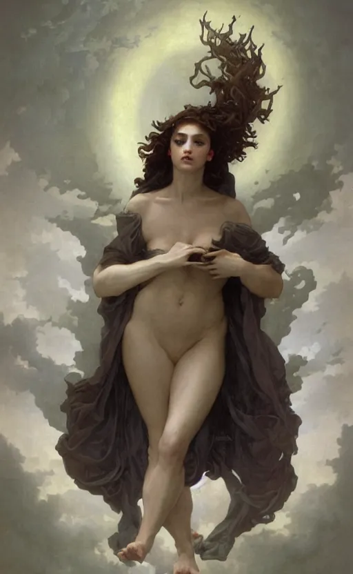 Prompt: storm ghost wizard, bouguereau, mohrbacher