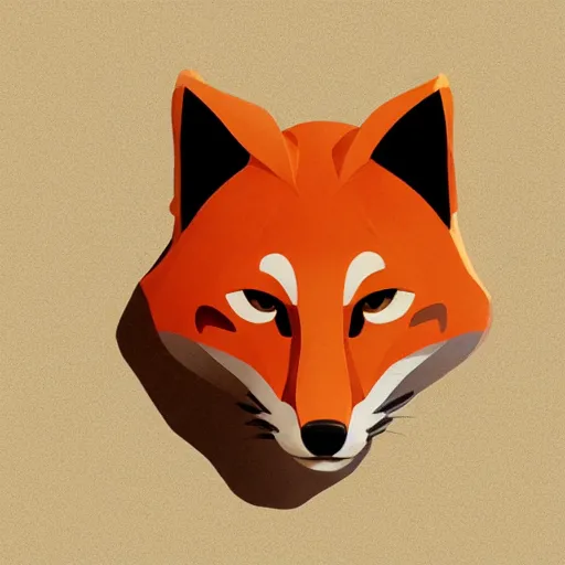 Image similar to face icon vector minimalist mystic fox, loftis, cory behance hd by jesper ejsing, by rhads, makoto shinkai and lois van baarle, ilya kuvshinov, rossdraws global illumination