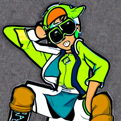 Image similar to jet set radio character