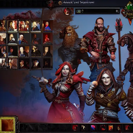 Image similar to 4 adventurers taking group photo divinity original sin 2