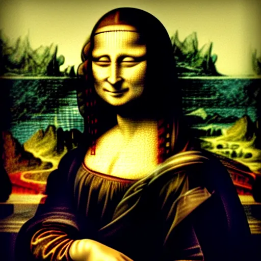 Image similar to mona lisa in the style of John Bauer