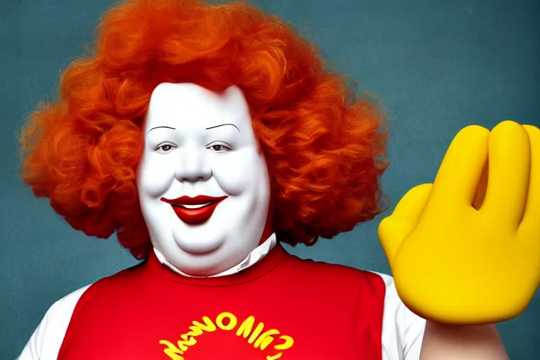 Prompt: obese Ronald McDonald