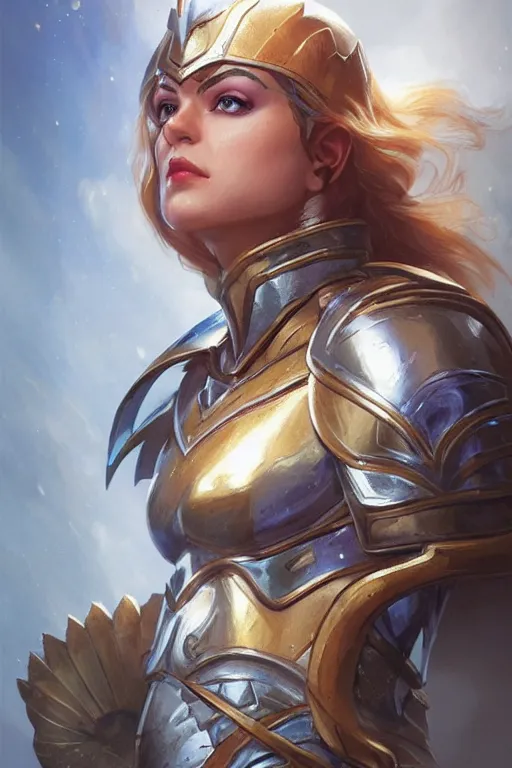 Image similar to amazon valkyrie athena, d & d, fantasy, portrait, highly detailed, headshot, digital painting, trending on artstation, concept art, sharp focus, illustration, art by artgerm and greg rutkowski and magali villeneuve