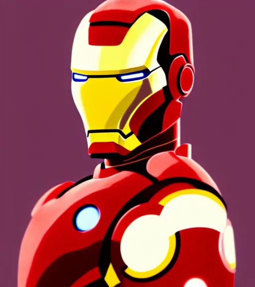 Image similar to icon stylized minimalist adam scott as iron man, loftis, cory behance hd by jesper ejsing, by rhads, makoto shinkai and lois van baarle, ilya kuvshinov, rossdraws global illumination