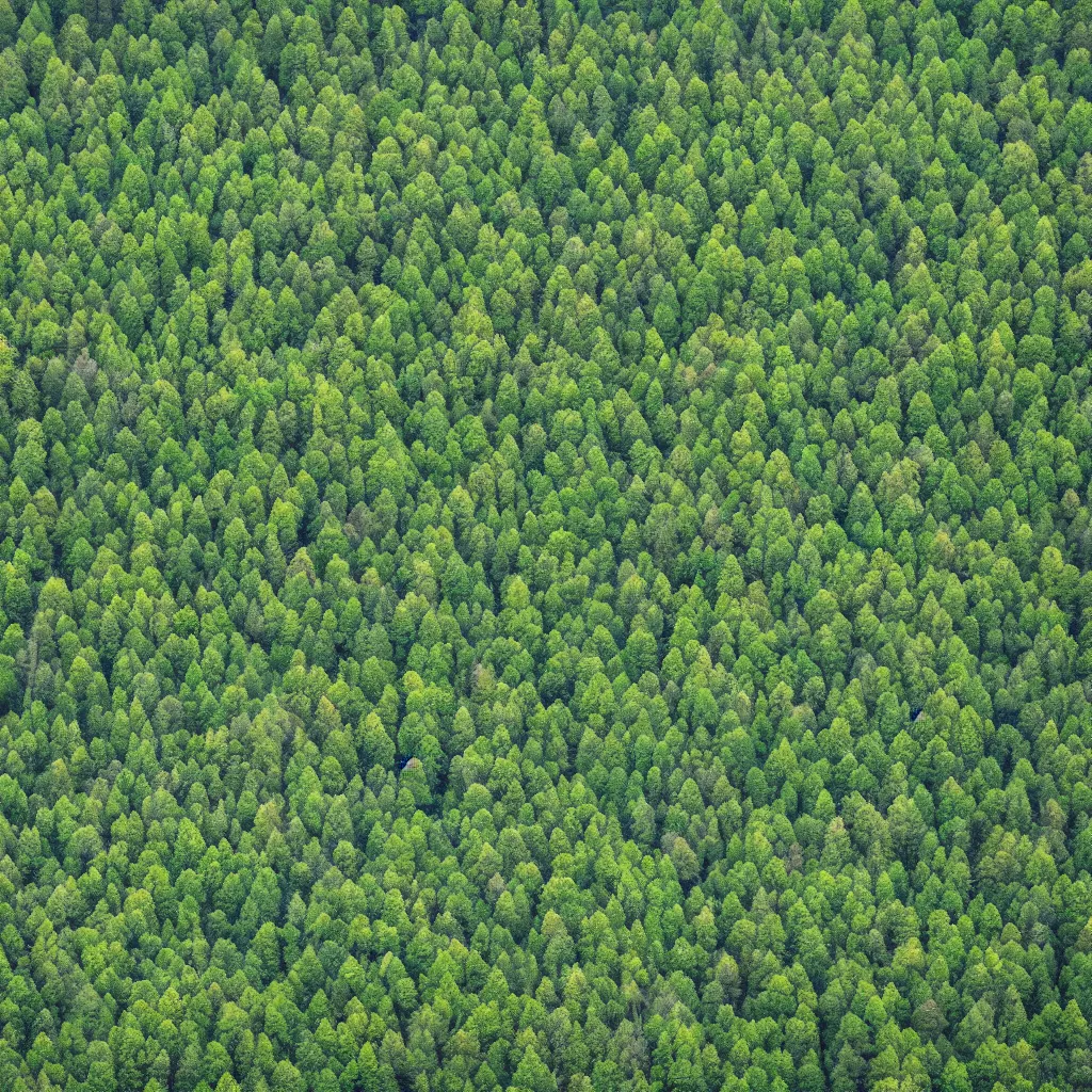 Prompt: photo of a billion trees, very detailed