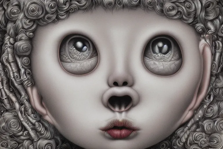 Image similar to insanely detailed art, Mark ryden style