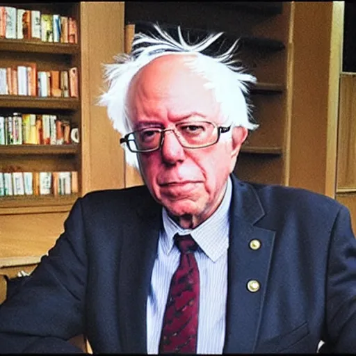 Prompt: “Bernie sanders as a Pokémon professor”