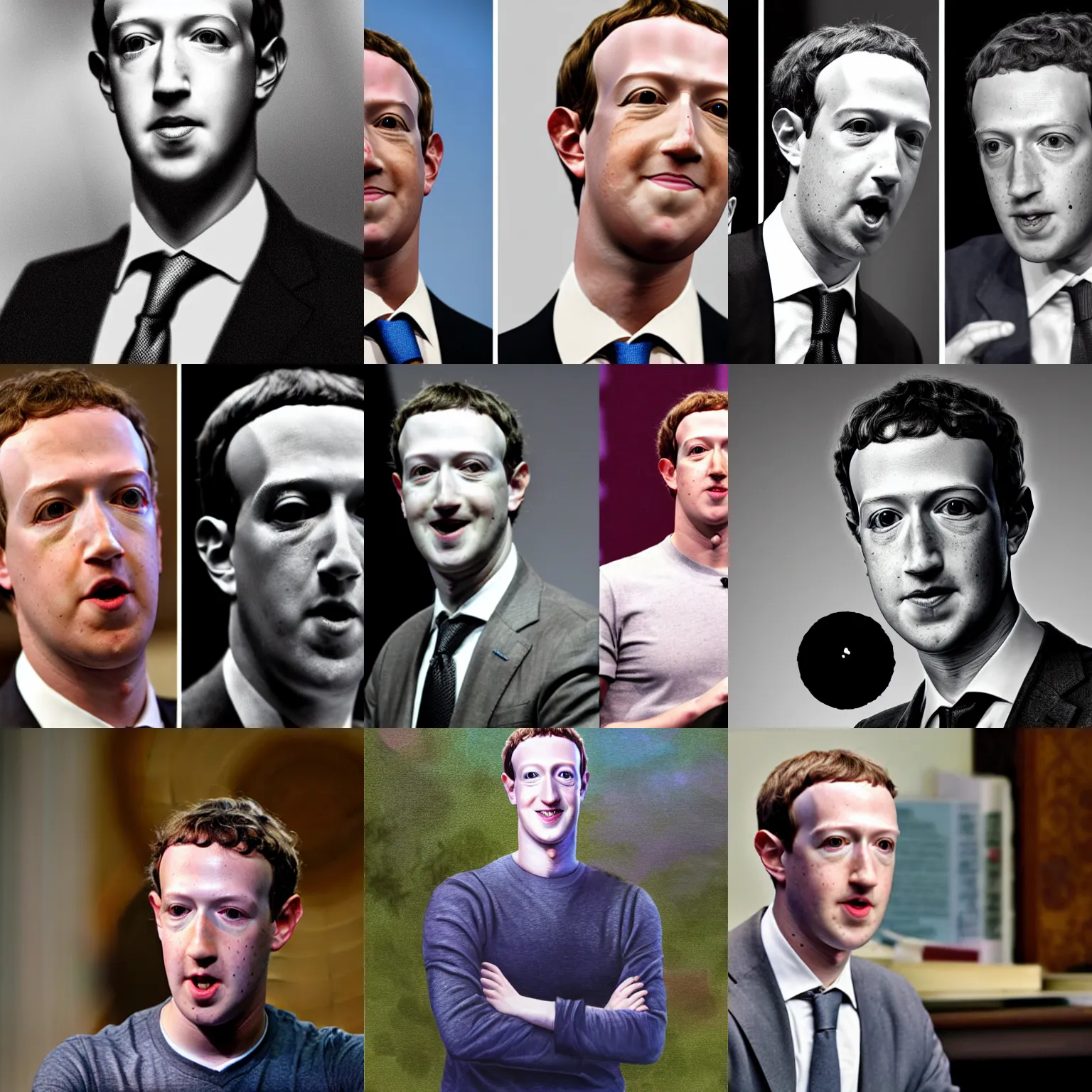 Prompt: Mark Zuckerberg as Howard Phillips Lovecraft