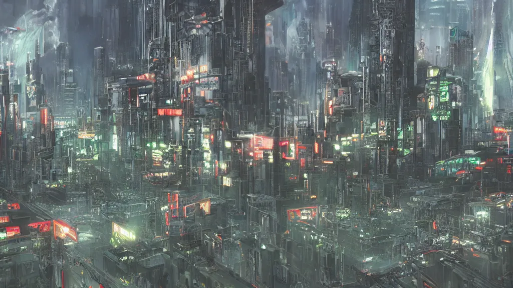 Image similar to a new zealand cyberpunk landscape