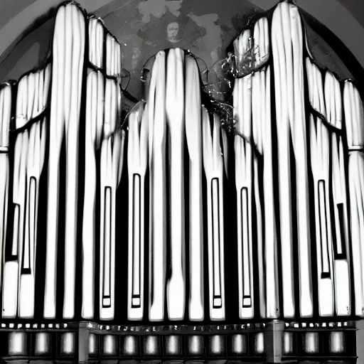 Prompt: audio spectrum of a ghost pipe organ speaking to loved ones from beyond the grave