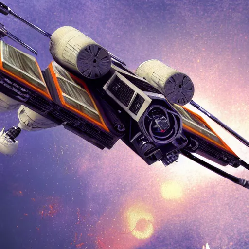 Image similar to x wing, detailed 4 k render