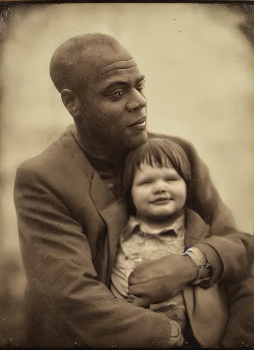 Image similar to kodak portra 4 0 0 wet plate photo image of a father how meet her son for the last time photorealistic cinematic light