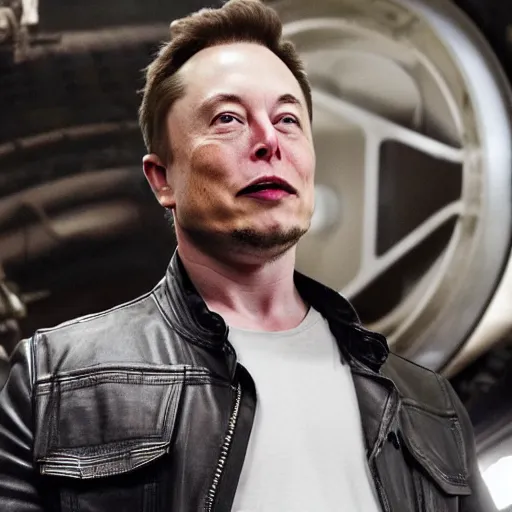 Prompt: Elon Musk in Sons of anarchy very detail4K quality super realistic