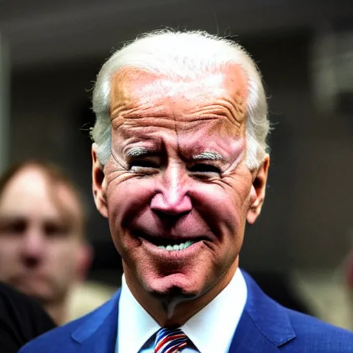 Image similar to joe biden addicted to steroids