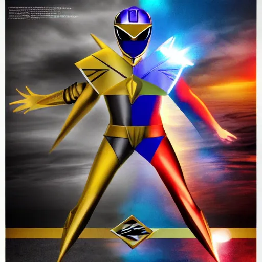 Prompt: hyper realistic concept of a power ranger 4 k