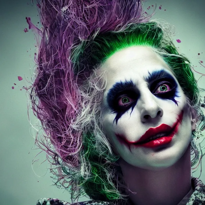 lady gaga as the joker. intricate abstract. intricate | Stable ...