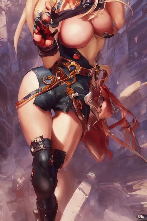 Image similar to Cammy from sf for blade and soul concept art on a render by the artist Hyung tae Kim , Jiyun Chae, Joe Madureira, trending on Artstation by Hyung tae Kim, artbook, Stanley Artgerm Lau, WLOP, Rossdraws