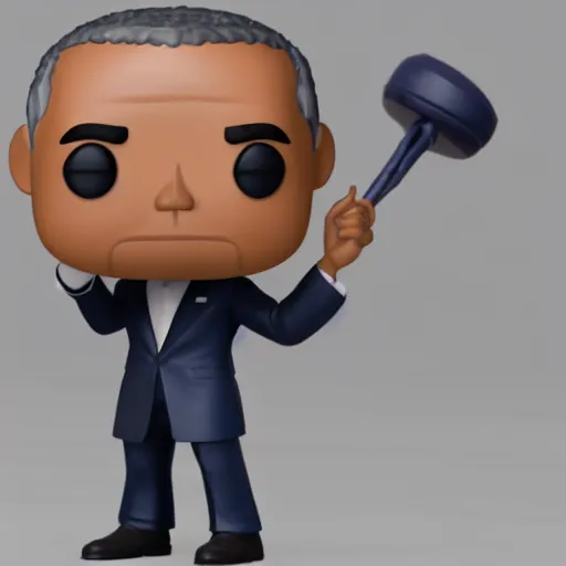 Prompt: full body 3d render of barack obama as a funko pop wearing a beautiful kimono, studio lighting, white background, blender, trending on artstation, 8k, highly detailed, bokeh, depth of field