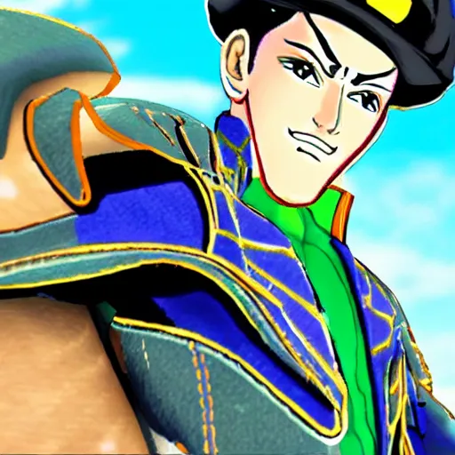 Image similar to jotaro kujo in squid game