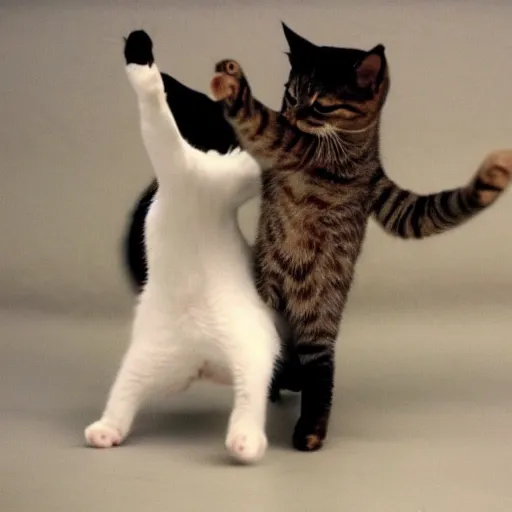 Prompt: cat dancing