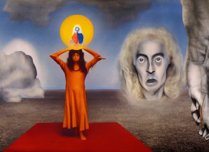 Prompt: still from a surreal film by alejandro jodorowsky, leonora carrington and kenneth anger, hyperrealism : : vintage lens, cinemascope, technicolor, 8 k