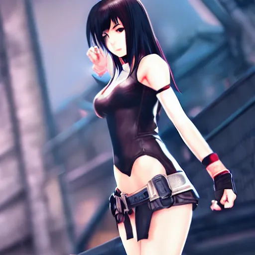 Image similar to alternate outfit of tifa lockhart by wlop, rossdraws, mingchen shen, bangkuart, sakimichan, yan gisuka, jeongseok lee, artstation, 4k